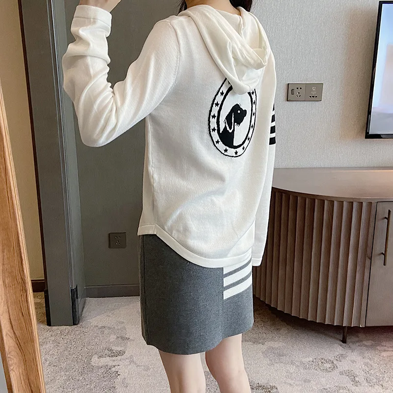 High Quality Fall Fashion Casual Hooded Drawstring Crossbar Back Puppy Pattern Bottomed Long Sleeve T-shirt Top Women
High Quality Fall Fashion Casual Hooded Drawstring Crossbar Back Puppy Pattern Bottomed Long Sleeve T-shirt Top Women