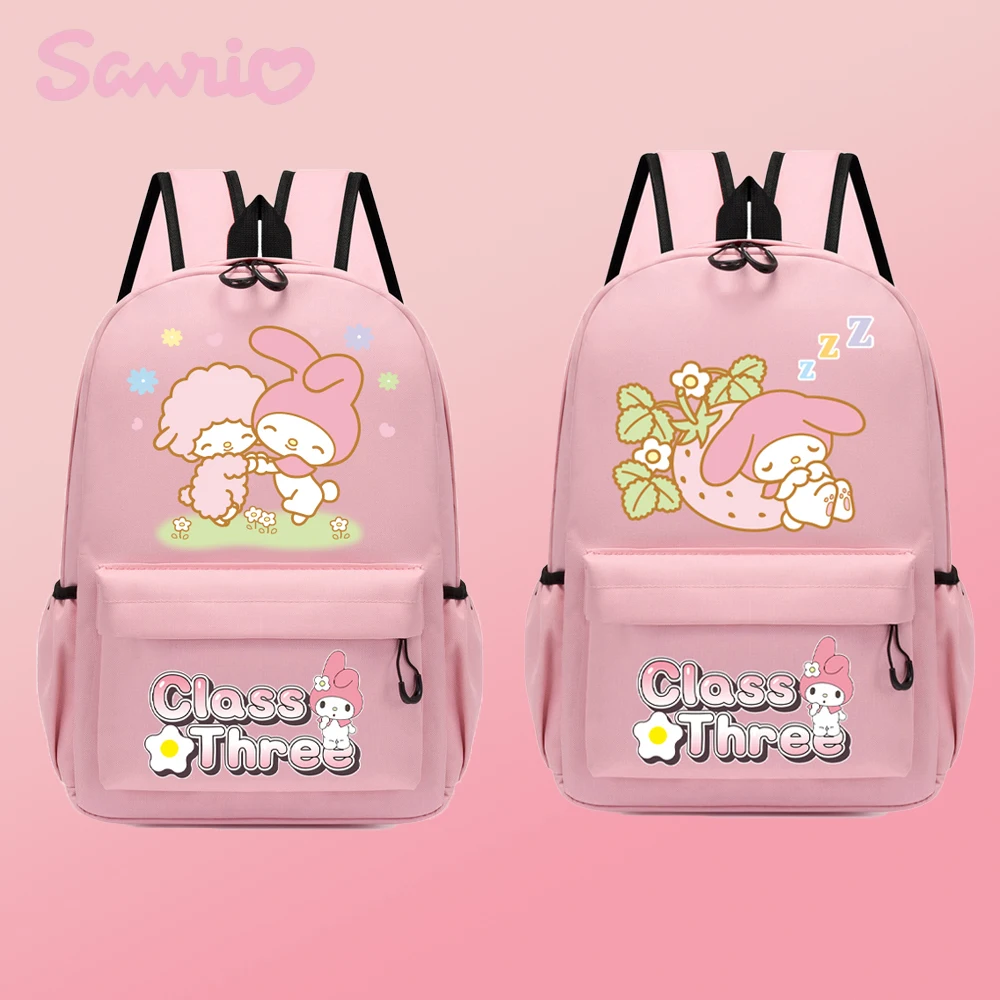 

Sanrios My Melody Cartoon Backpack for Baby Boy Girl Children Lovely Schoolbag Kindergarten Schoolbag Kids Student School Bag