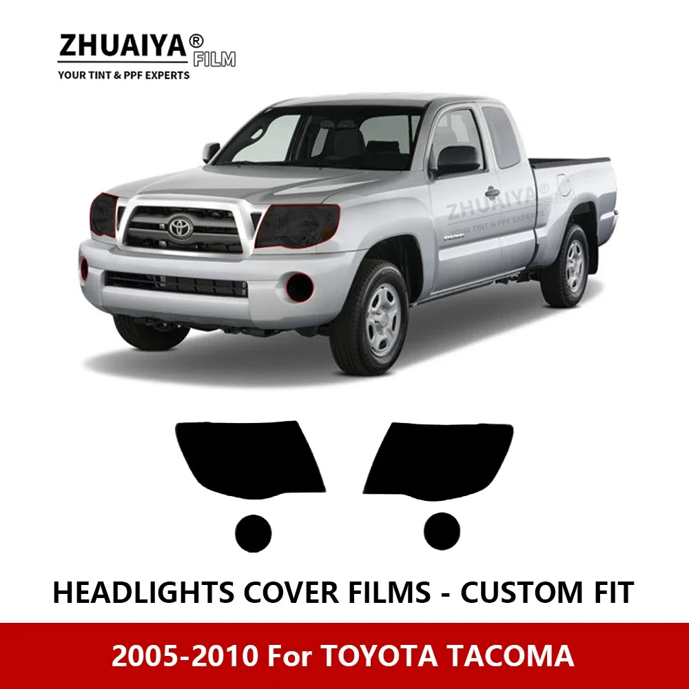For TOYOTA TACOMA 2005-2010 Car Exterior Headlight Anti-scratch PPF precut Protective film Repair film Car stickers Accessories
For TOYOTA TACOMA 2005-2010 Car Exterior Headlight Anti-scratch PPF precut Protective film Repair film Car stickers Accessories