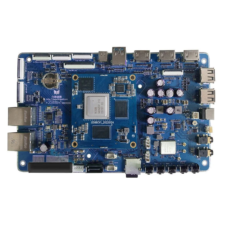 RK3588 8 Core 64 bit NPU 6Tops Development Board 4G/16G LPDDR4 Supports android12.0,linux,debain,ubuntu
RK3588 8 Core 64 bit NPU 6Tops Development Board 4G/16G LPDDR4 Supports android12.0,linux,debain,ubuntu