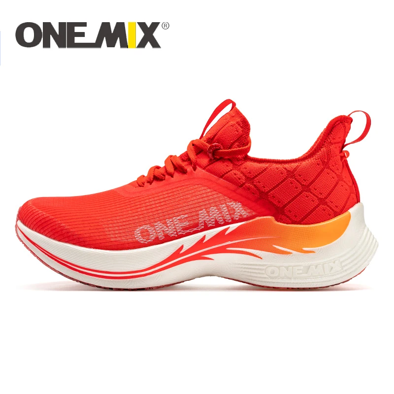 

ONEMIX 2024 Carbon Plate Marathon Running Racing Shoes Professional Stable Support Shock-relief Ultra-light Rebound Sneakers