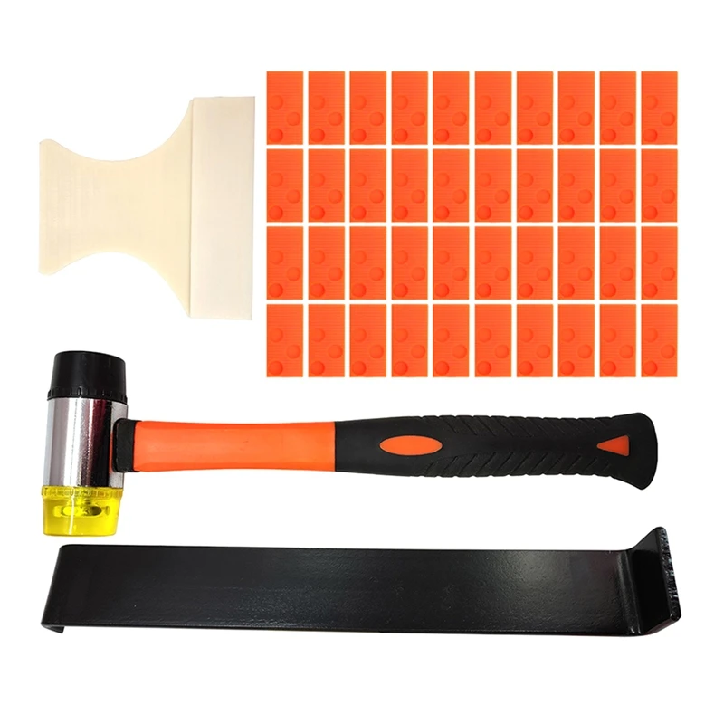 43 PCS Laminate Wood Flooring Kit Hardwood Floor Vinyl Floor Plank Install Tool Reinforced Double-Faced Mallet
43 PCS Laminate Wood Flooring Kit Hardwood Floor Vinyl Floor Plank Install Tool Reinforced Double-Faced Mallet