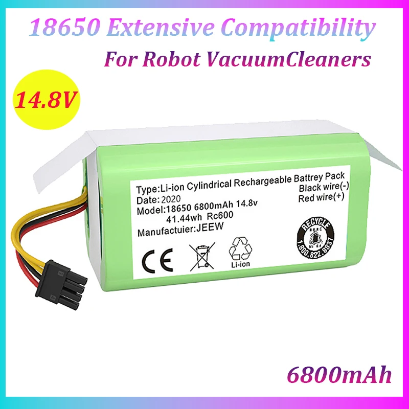 Original 4S1P 14.8V 18650 6800mAh Lithium-ion Battery Vacuum Cleaner Battery C30B Sweeping Robot Rechargeable Lithium Battery
Original 4S1P 14.8V 18650 6800mAh Lithium-ion Battery Vacuum Cleaner Battery C30B Sweeping Robot Rechargeable Lithium Battery