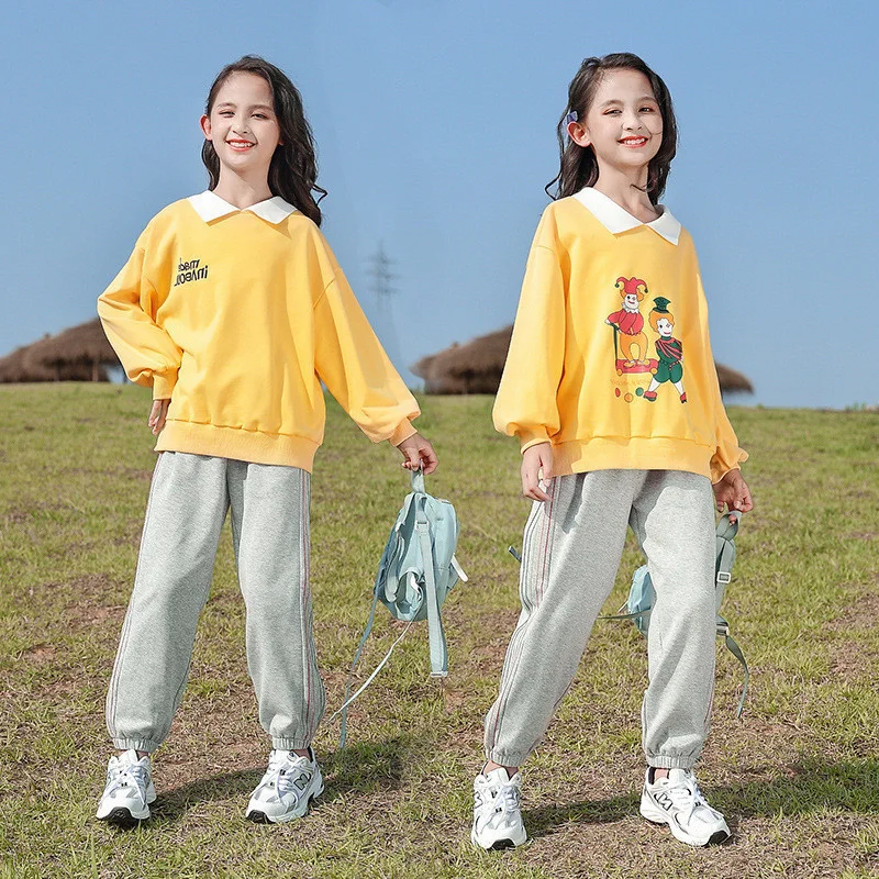 Girls Sweatshirts +Pants Kids Suits 2PCS/Set 2023 Yellow Spring Autumn Cotton Teenagers Tracksuit Children Clothing
Girls Sweatshirts +Pants Kids Suits 2PCS/Set 2023 Yellow Spring Autumn Cotton Teenagers Tracksuit Children Clothing