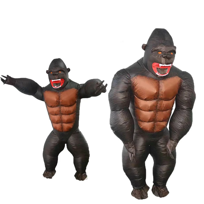 

Hot Gorilla Cosplay Costumes Adult Inflated Garment Children's Halloween Fantasy Stage Performance Prop Funny King Kong Clothes