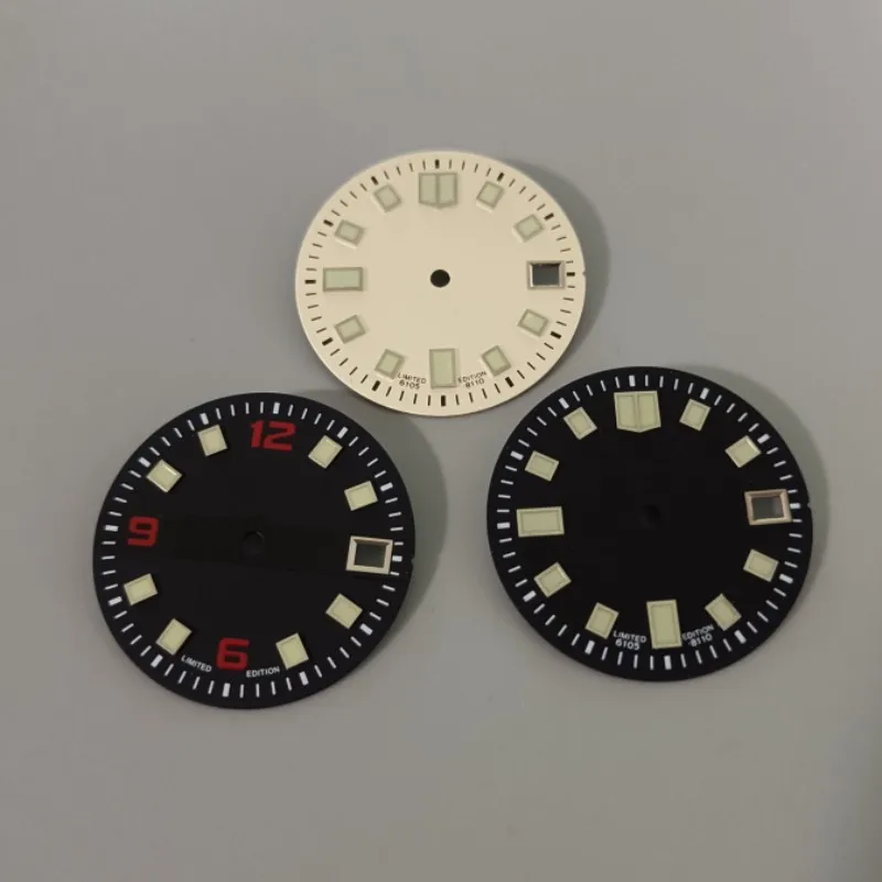 28.5MM Black Sunburst Watch Dial Green Luminous For SKX007 6105 6306 6309 Fits For NH35 NH36 7S26 4R Mechanical Diving Watch
28.5MM Black Sunburst Watch Dial Green Luminous For SKX007 6105 6306 6309 Fits For NH35 NH36 7S26 4R Mechanical Diving Watch