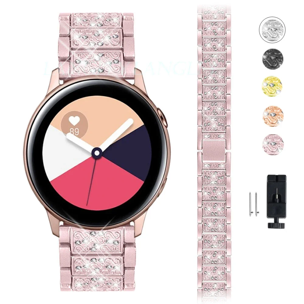 20mm 22mm Diamond Stainless Steel Strap for Samsung Galaxy Watch 3 Active2 Metal Bracelet for HUAWEI Watch GT 2e GT3/4 Wristband
20mm 22mm Diamond Stainless Steel Strap for Samsung Galaxy Watch 3 Active2 Metal Bracelet for HUAWEI Watch GT 2e GT3/4 Wristband