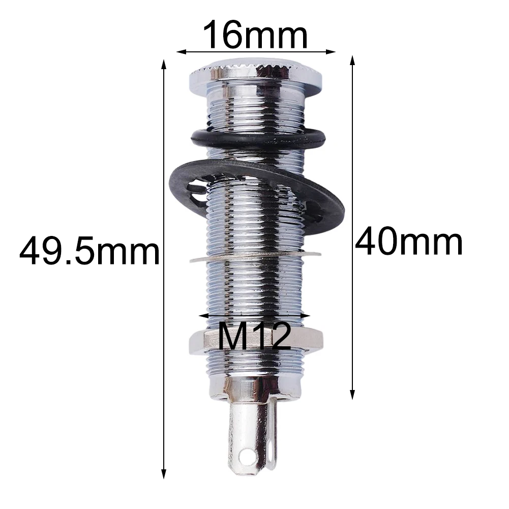 Electric Guitar Bass Parts 6.35mm Stereo Output Input 1/4'' Jack Socket Plugs Brass Straight Ribbed Tube Style Jack Anti-noisy
Electric Guitar Bass Parts 6.35mm Stereo Output Input 1/4'' Jack Socket Plugs Brass Straight Ribbed Tube Style Jack Anti-noisy