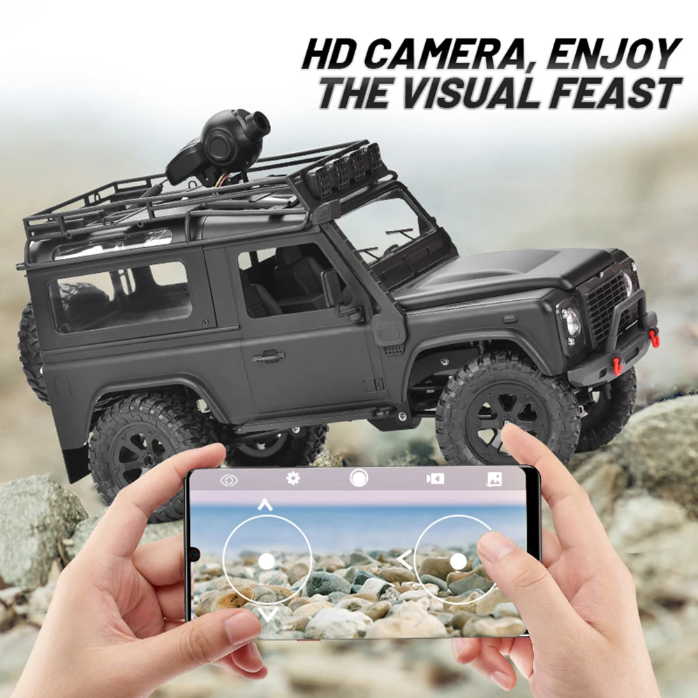 FY003A-5 1:12 2.4g Full Scale 4WD Car Remote Control Off-Road Climbing Car Phone App Control Birthday Gift For Kid
FY003A-5 1:12 2.4g Full Scale 4WD Car Remote Control Off-Road Climbing Car Phone App Control Birthday Gift For Kid