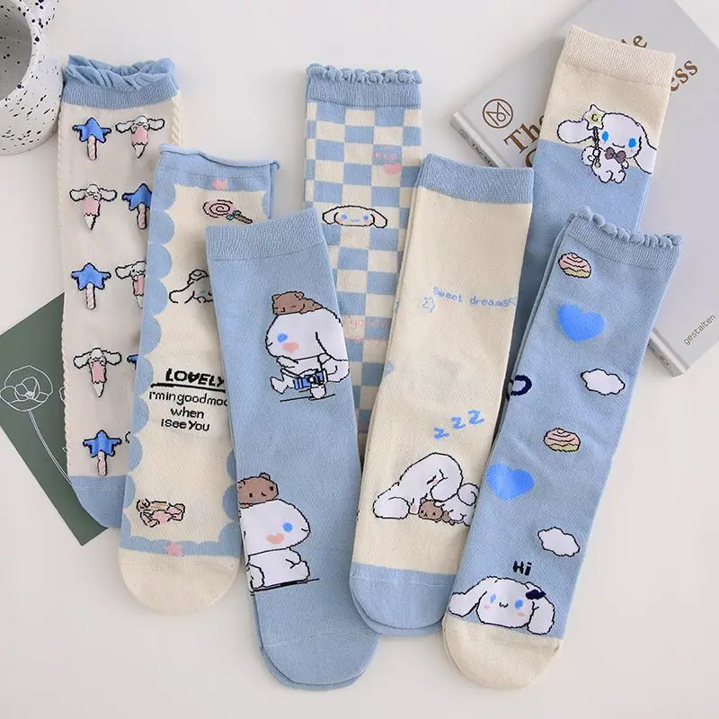 Sanrio Cinnamoroll Cartoon Cartoon Girl Heart Tube Every Match Cute Cartoon Blue Autumn Winter Pure Cotton Student Tide Socks
Sanrio Cinnamoroll Cartoon Cartoon Girl Heart Tube Every Match Cute Cartoon Blue Autumn Winter Pure Cotton Student Tide Socks