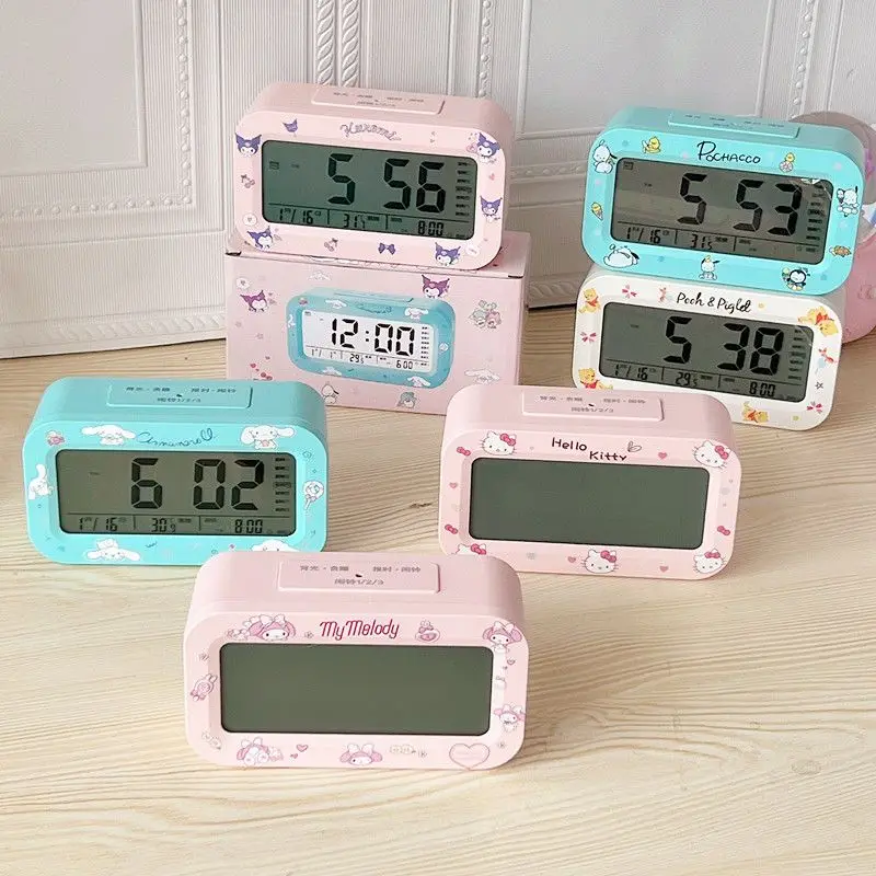 Cartoon Student Sanrio My Melody Simple Bedside Bell Modern Children's Digital Intelligent Time Clock Temperature Clock
Cartoon Student Sanrio My Melody Simple Bedside Bell Modern Children's Digital Intelligent Time Clock Temperature Clock