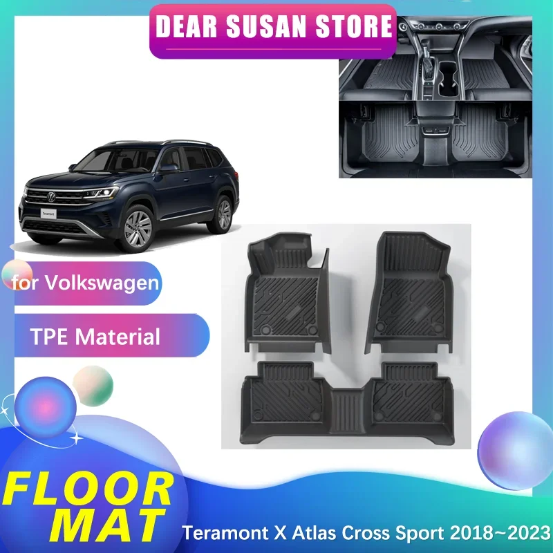 Car Floor Mat for Volkswagen VW Teramont X Atlas Cross Sport 2018~2023 Foot TPE Liner Carpet Pad Custom Cover Rug Accessories
Car Floor Mat for Volkswagen VW Teramont X Atlas Cross Sport 2018~2023 Foot TPE Liner Carpet Pad Custom Cover Rug Accessories