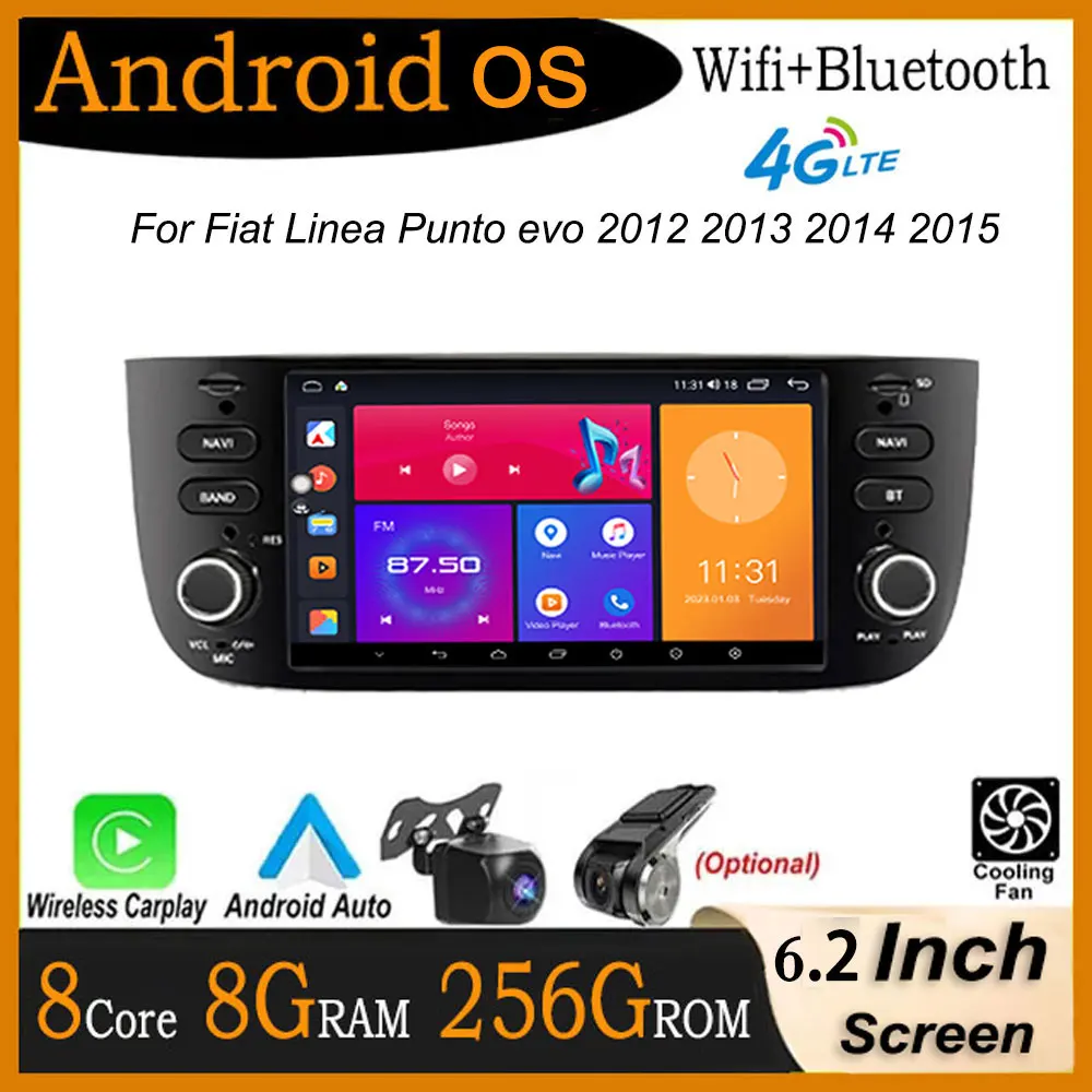 Автомобильный мультимедийный плеер, Магнитола на Android 14, для Fiat Linea Punto evo, 6,2, 2012, 2013, 2015, Типоразмер 2014 дюйма
Автомобильный мультимедийный плеер, Магнитола на Android 14, для Fiat Linea Punto evo, 6,2, 2012, 2013, 2015, Типоразмер 2014 дюйма