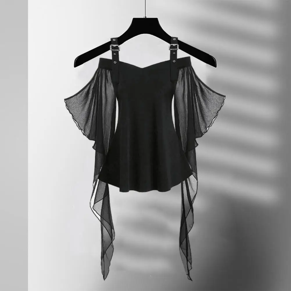 Halloween Cosplay Top Chic Bat Sleeve Halloween Tops for Women A-line Slim Fit Lace Tassel Details Adjustable Straps for Cosplay
Halloween Cosplay Top Chic Bat Sleeve Halloween Tops for Women A-line Slim Fit Lace Tassel Details Adjustable Straps for Cosplay