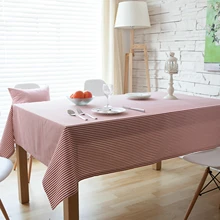 Cotton Linen Tablecloths, Waterproof Table Covers Thin Stripes Red Dining Table Coffee Table Deco
Cotton Linen Tablecloths, Waterproof Table Covers Thin Stripes Red Dining Table Coffee Table Deco