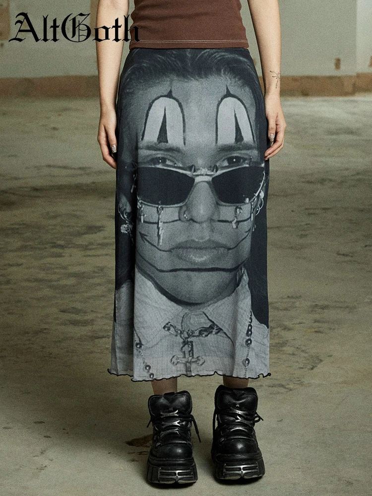 AltGoth Vinate Cyber Punk Goth Skirt Women Y2k E-girl Funny Portrait Print High Waist Skirt Streetwear Harajuku Emo Alt Clothes
AltGoth Vinate Cyber Punk Goth Skirt Women Y2k E-girl Funny Portrait Print High Waist Skirt Streetwear Harajuku Emo Alt Clothes