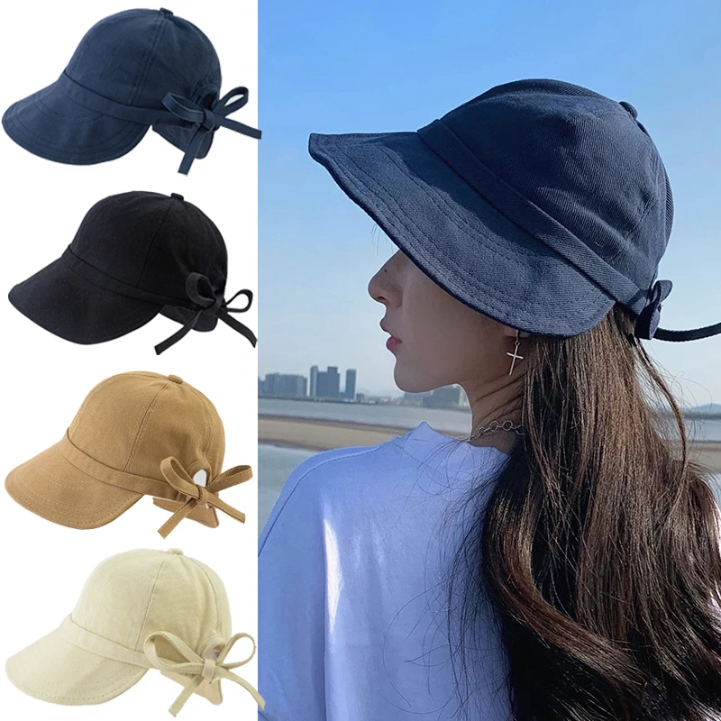 Cute Bowknot Women's Sun Hats Foldable Outdoor Beach Bucket Hat Adjustable Fisherman Caps Large Brim Sunhat Ponytail Panama Caps
Cute Bowknot Women's Sun Hats Foldable Outdoor Beach Bucket Hat Adjustable Fisherman Caps Large Brim Sunhat Ponytail Panama Caps