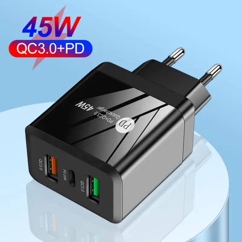 45W USB Charger PD 20W Charger QC 3.0 Fast Charging Wall Adapter For IPhone Huawei Xiaomi Samsung Phone Type C Quick Charger
45W USB Charger PD 20W Charger QC 3.0 Fast Charging Wall Adapter For IPhone Huawei Xiaomi Samsung Phone Type C Quick Charger