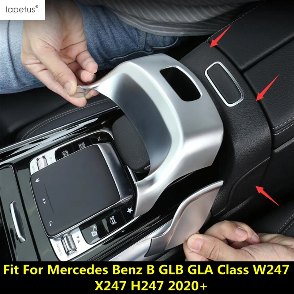 

Car Center Console Armrest Box Switch Panel Cover Trim For Mercedes Benz B GLB GLA Class W247 X247 H247 2020 - 2023 Accessories