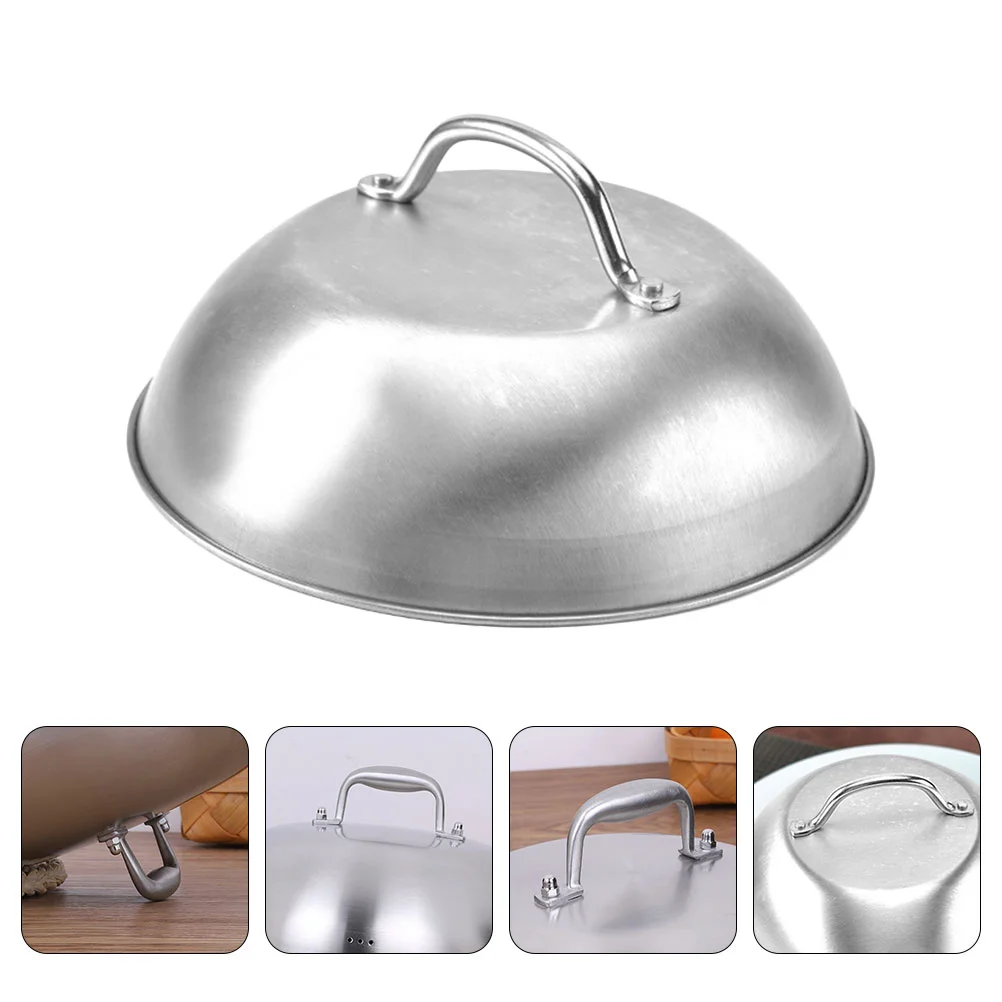 Stainless Steel Steak Cover Kitchen Cooking Hood Flat Top Grill Hemispherical Food Dish
Stainless Steel Steak Cover Kitchen Cooking Hood Flat Top Grill Hemispherical Food Dish
