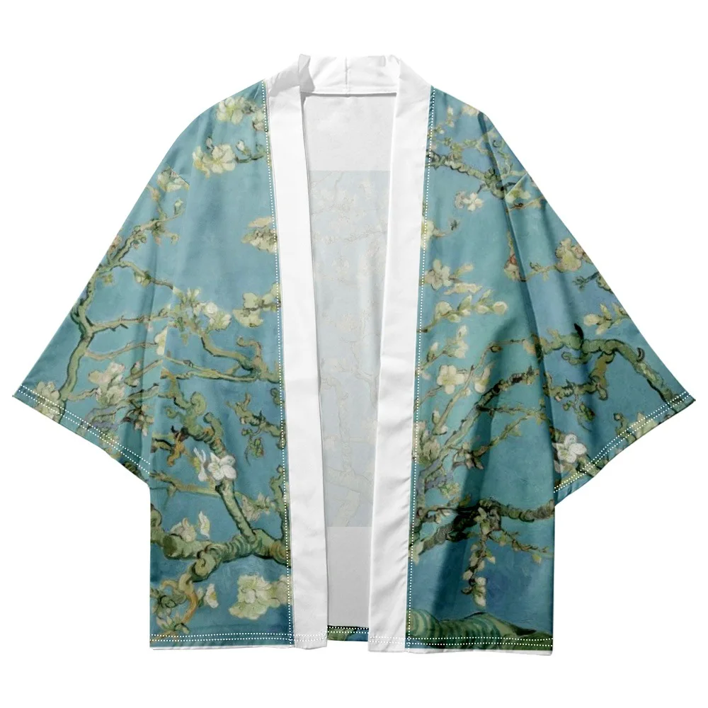 

Мужской кардиган-кимоно, банное платье, повседневная одежда, халат в винтажном японском стиле, хаори, юката, летние мужские халаты, рубашки, наряды