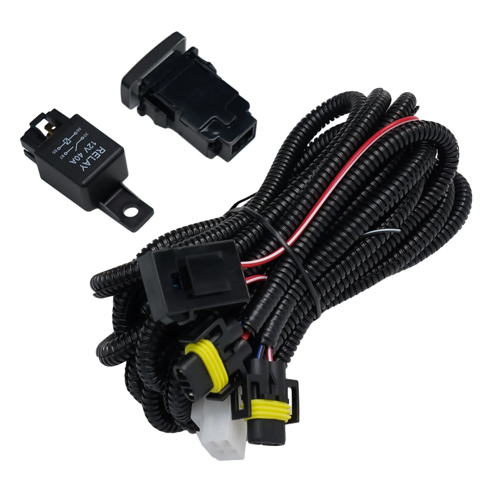 Convenient Installation H8/H11 LED Fog Light Relay Wiring Harness for Tacoma For Tundra Reliable Functionality
Convenient Installation H8/H11 LED Fog Light Relay Wiring Harness for Tacoma For Tundra Reliable Functionality