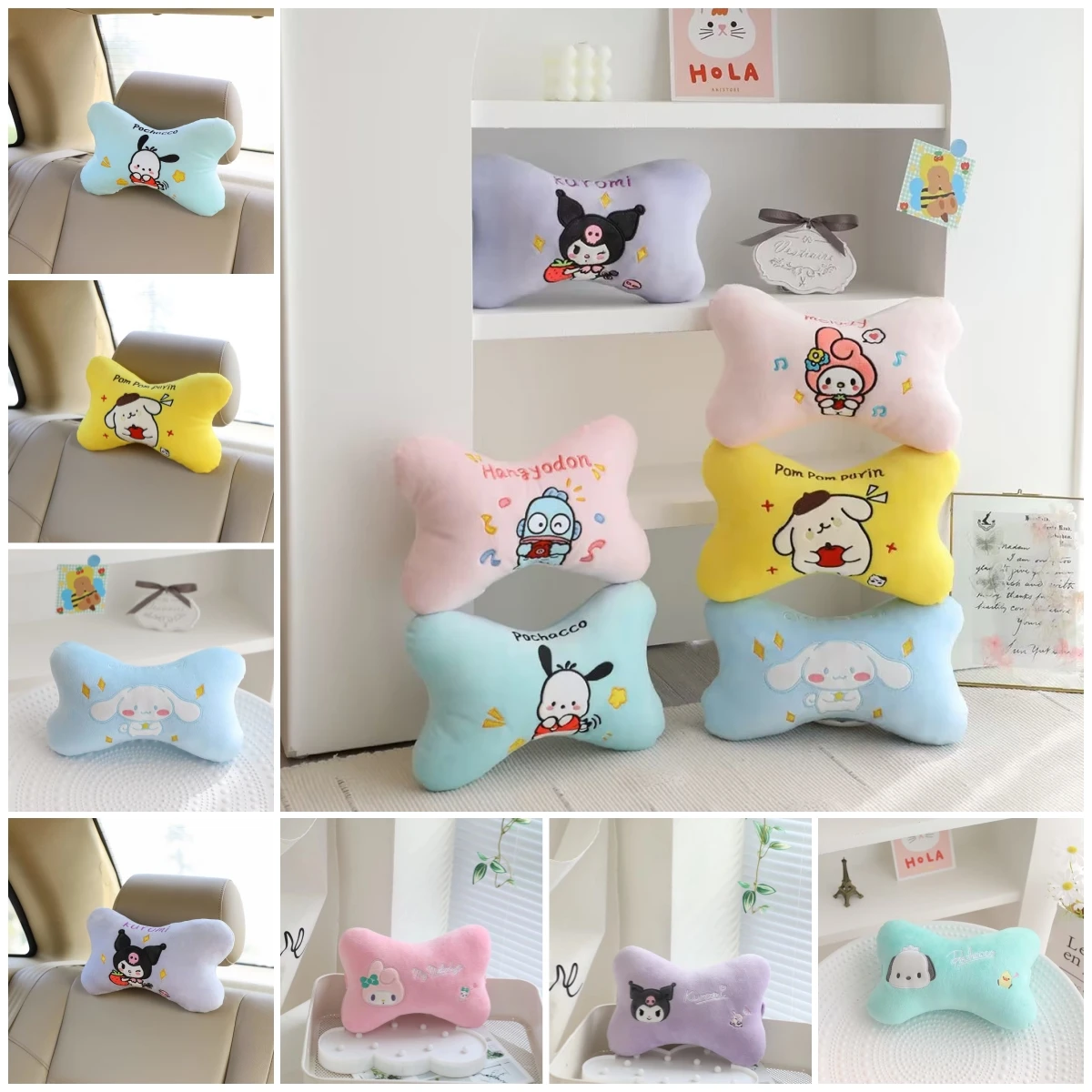 Милый мультяшный Cinnamoroll Kuromi мой Мелодия подголовник для автомобильного сиденья Kawaii в японском стиле понравико плюши украшение для автомобиля для девочки
Милый мультяшный Cinnamoroll Kuromi мой Мелодия подголовник для автомобильного сиденья Kawaii в японском стиле понравико плюши украшение для автомобиля для девочки