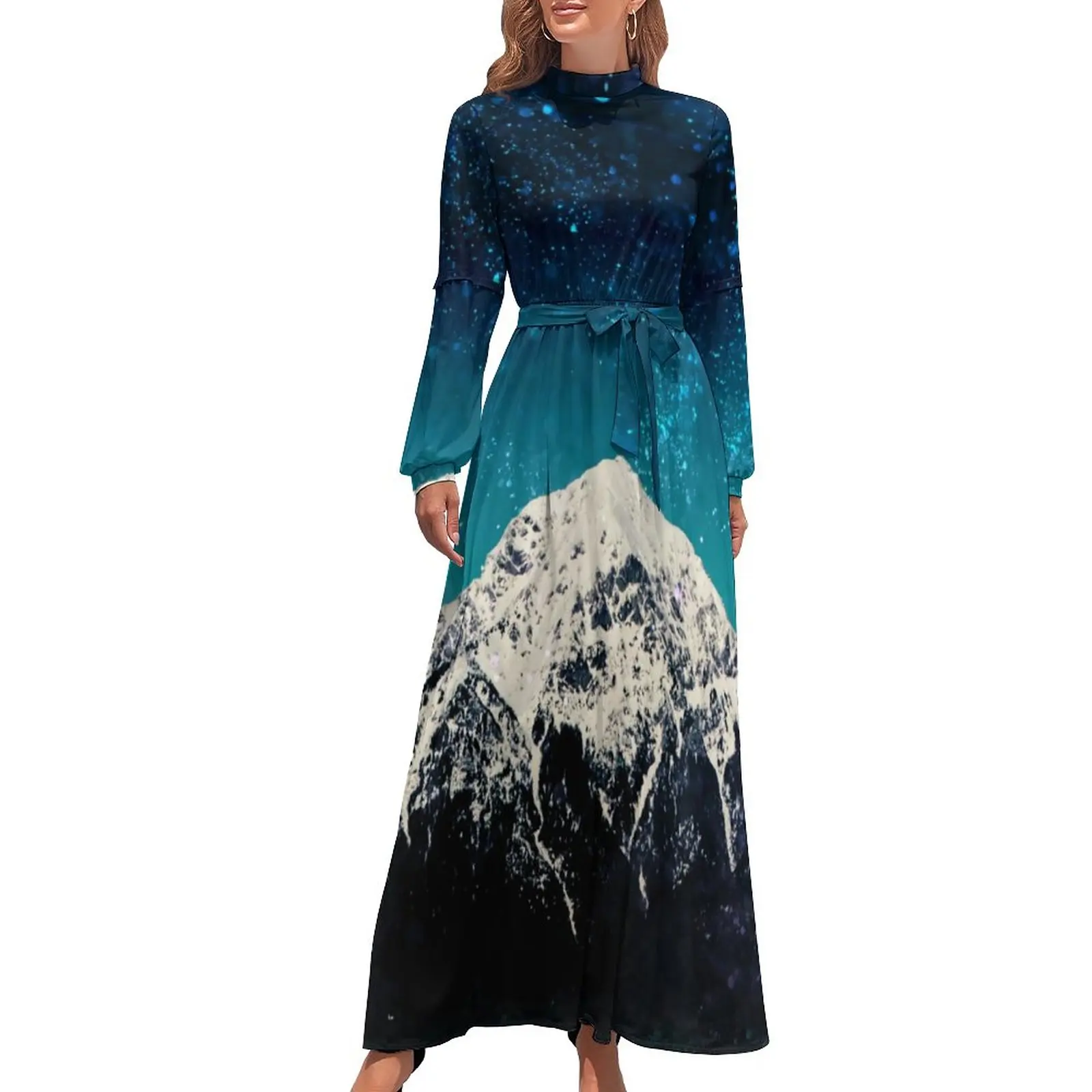 Galaxy Mountain Dress Starry Space Print Elegant Maxi Dress Street Style Bohemia Long Dresses High Waist Design Clothing
Galaxy Mountain Dress Starry Space Print Elegant Maxi Dress Street Style Bohemia Long Dresses High Waist Design Clothing