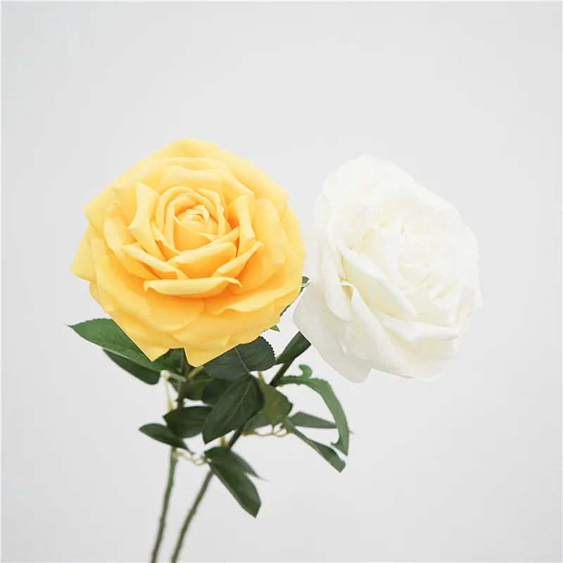 

Artificial Latex Roses Branch Simulation Feel Moisturizing Queen Rose Wedding Photography Home Living Room Garden Flower Decor