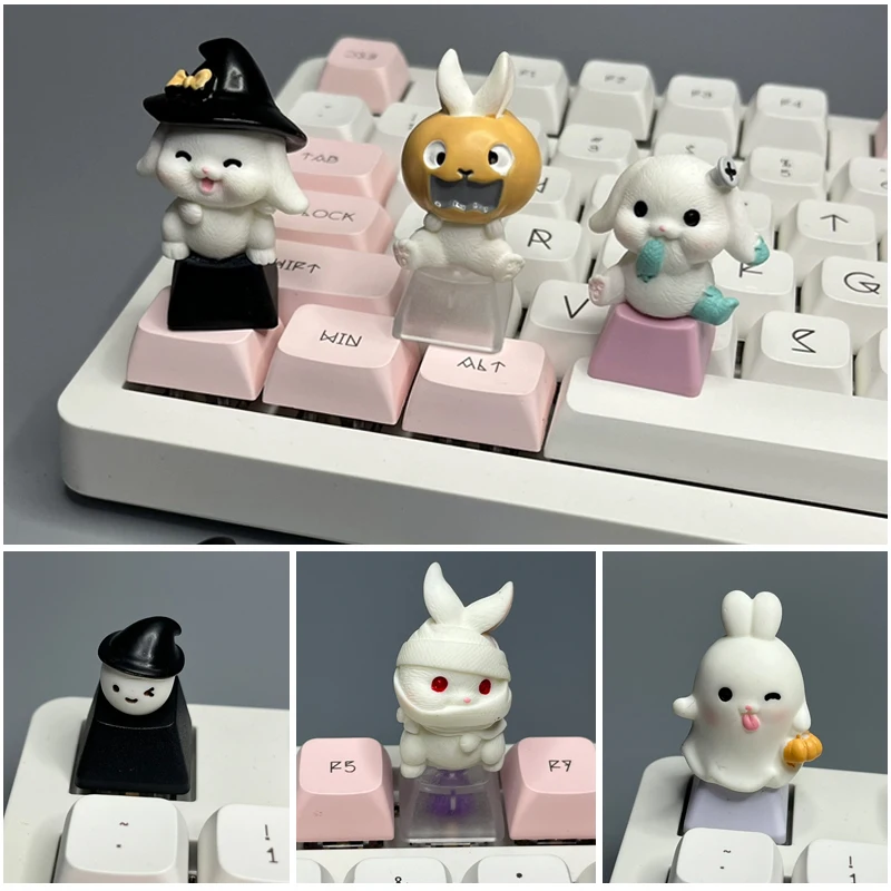 Halloween Ghost Key Cap Creative DIYOM Configuration Translucent Mechanical Keyboard Cute Rabbit Key Cap
Halloween Ghost Key Cap Creative DIYOM Configuration Translucent Mechanical Keyboard Cute Rabbit Key Cap