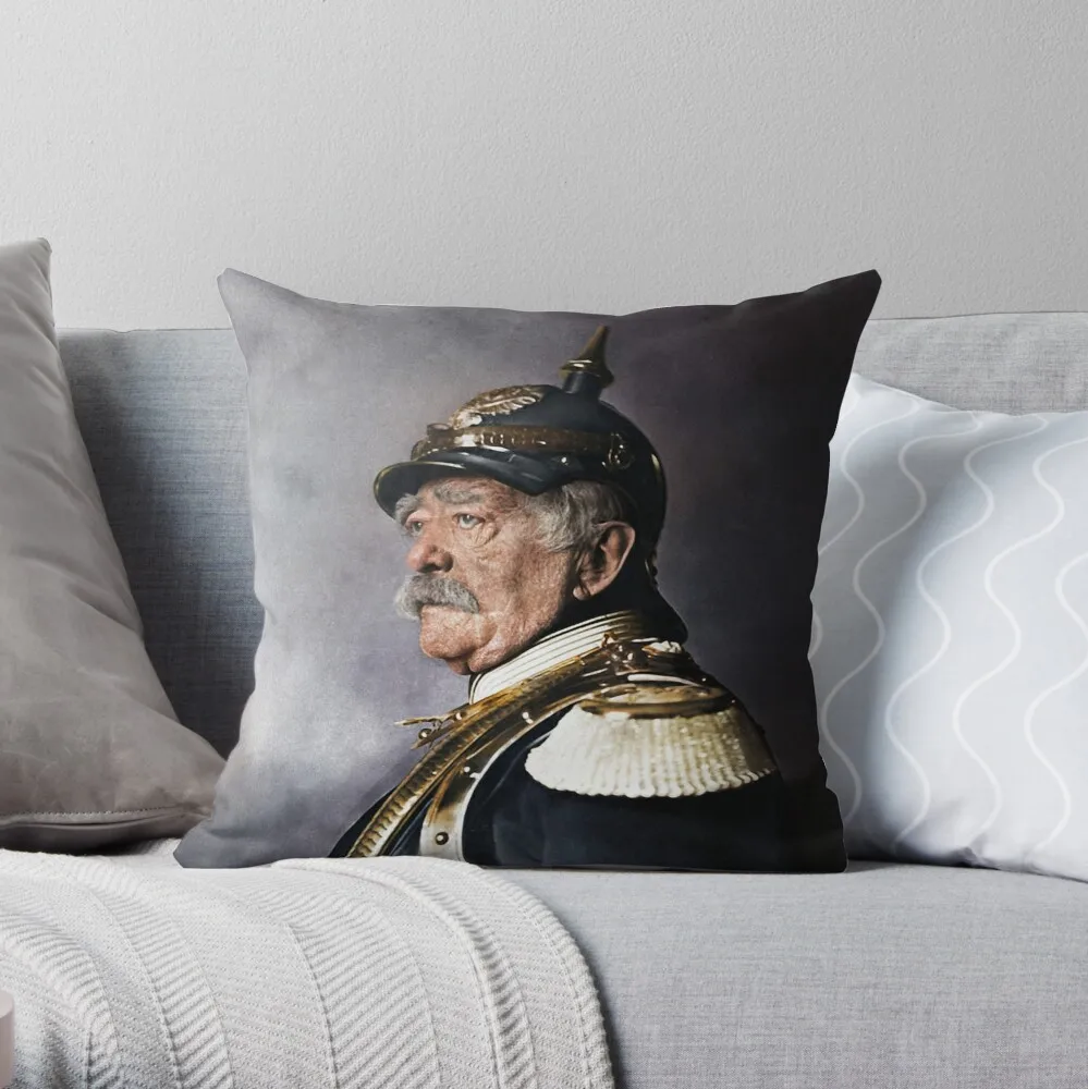 

Otto von Bismarck, 1894 colorized Throw Pillow embroidered cushion cover Pillowcases cushion covers sofa