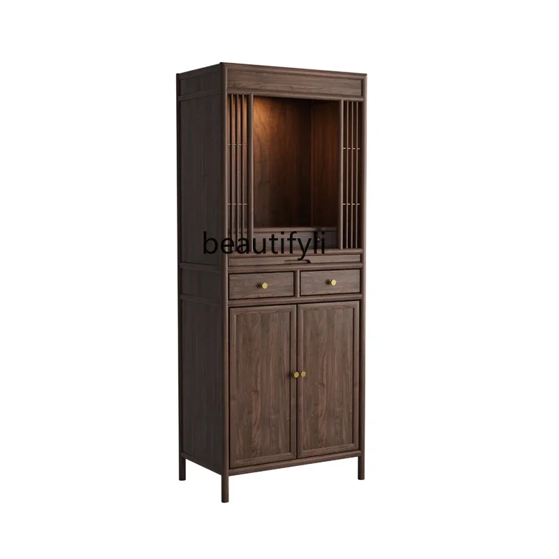 New Chinese Style Solid Wood Buddha Niche with Door Clothes Closet Household Altar Shrine Buddha Cabinet Altar
New Chinese Style Solid Wood Buddha Niche with Door Clothes Closet Household Altar Shrine Buddha Cabinet Altar