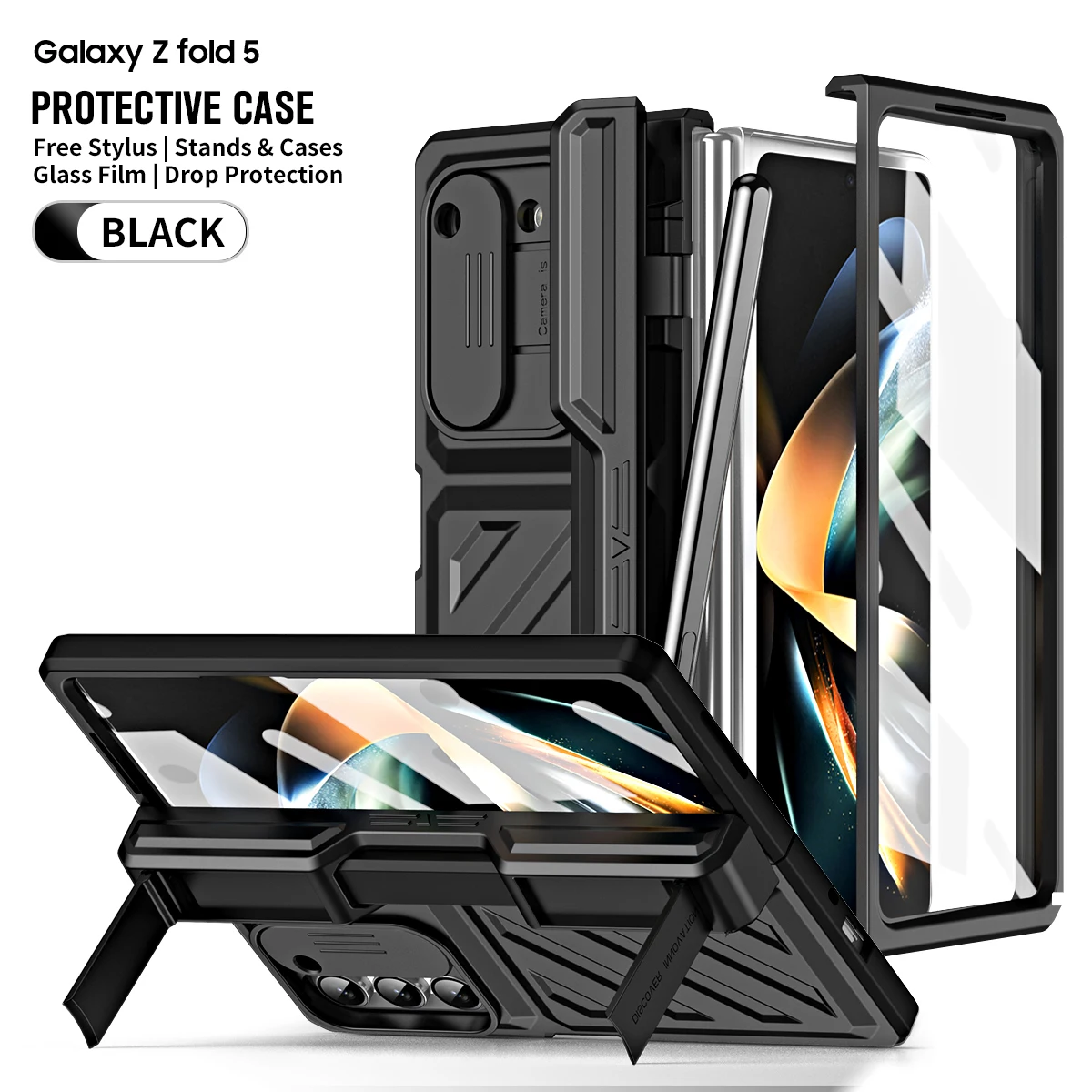 Модный защитный чехол с S-ручкой, пленка, чехол для телефона Samsung Galaxy Z, Fold5, Fold4, матовый полноразмерный защитный чехол с защитой от падения
Модный защитный чехол с S-ручкой, пленка, чехол для телефона Samsung Galaxy Z, Fold5, Fold4, матовый полноразмерный защитный чехол с защитой от падения