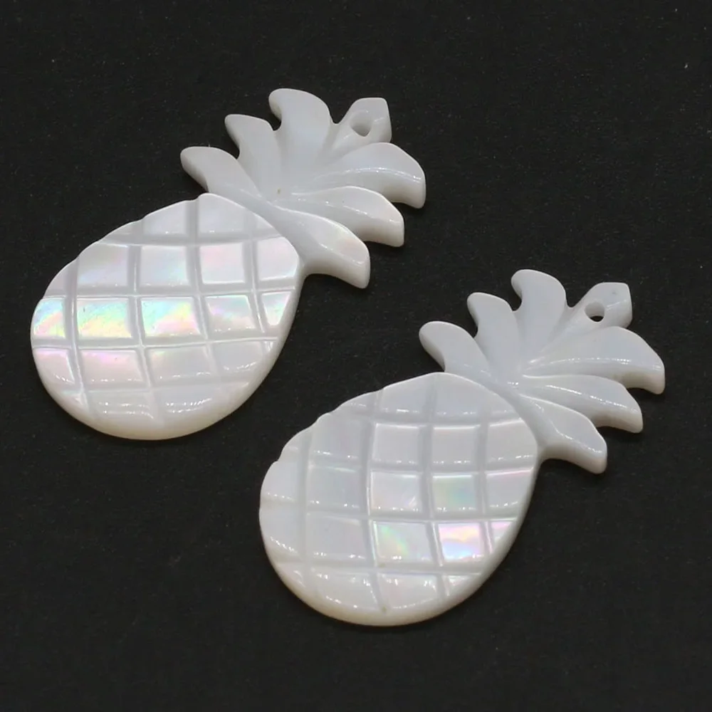 2 PCS White Natural Freshwater Shell Pineapple Shape Pendant for DIY Jewelry Making Necklace Earrings Accessories Gift
2 PCS White Natural Freshwater Shell Pineapple Shape Pendant for DIY Jewelry Making Necklace Earrings Accessories Gift