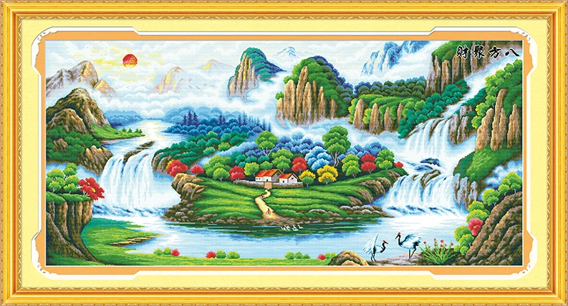 Joy Sunday Pre-printed Cross Stitch Kit Easy Pattern Aida Stamped Fabric Embroidery Set-Sun Rise From The East
Joy Sunday Pre-printed Cross Stitch Kit Easy Pattern Aida Stamped Fabric Embroidery Set-Sun Rise From The East