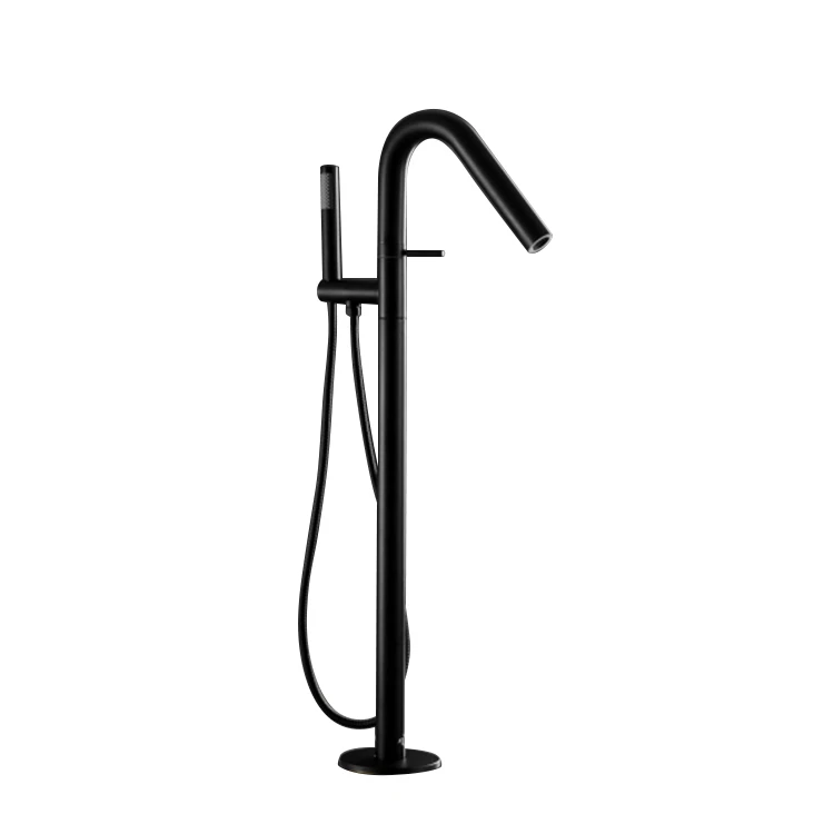 

FE0057-CCT new design brass body chrome mixer tap wall mounted Thermostatic freestanding bathtub faucet