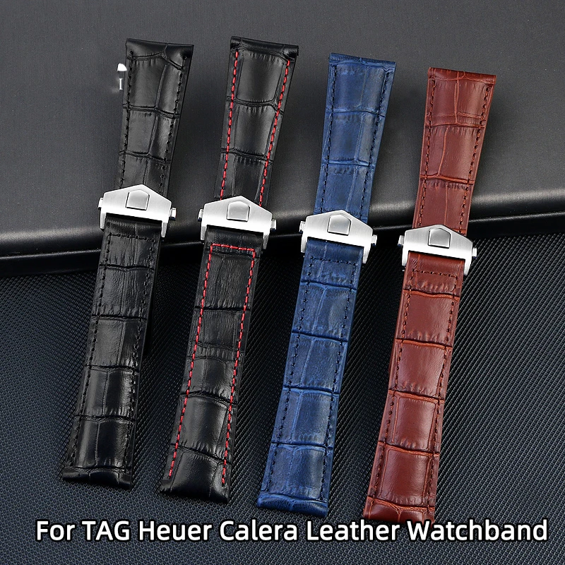 19mm 20mm 22mm For TAG Heuer Calera Leather Watchband Blue brown black red line Crocodile Leather Men's watch strap Accessories
19mm 20mm 22mm For TAG Heuer Calera Leather Watchband Blue brown black red line Crocodile Leather Men's watch strap Accessories
