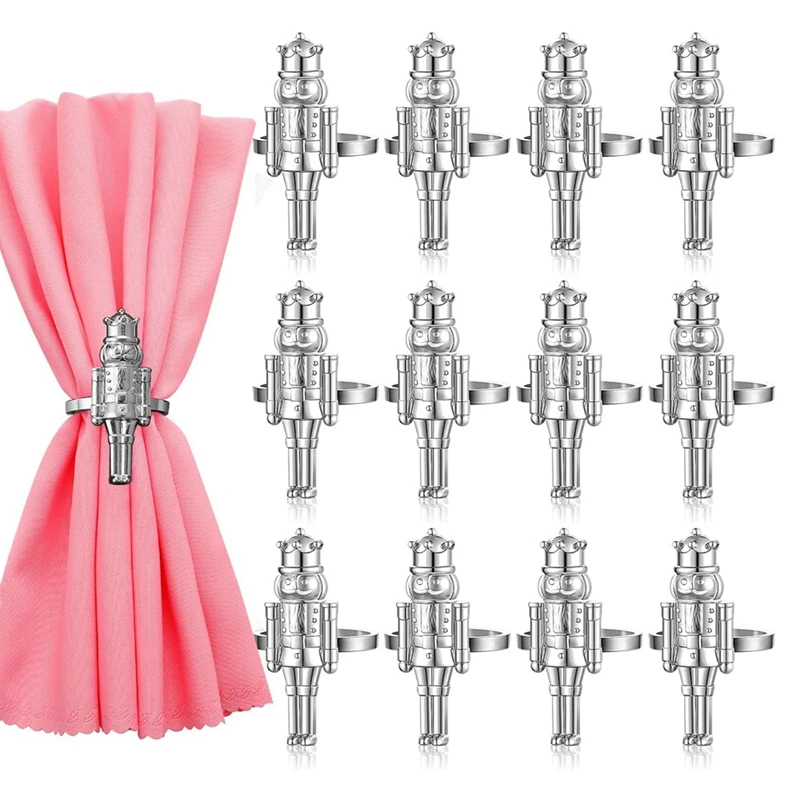 Набор из 12 рождественских колец для бумажных салфеток, держатели для рождественских украшений (серебристые)
Набор из 12 рождественских колец для бумажных салфеток, держатели для рождественских украшений (серебристые)