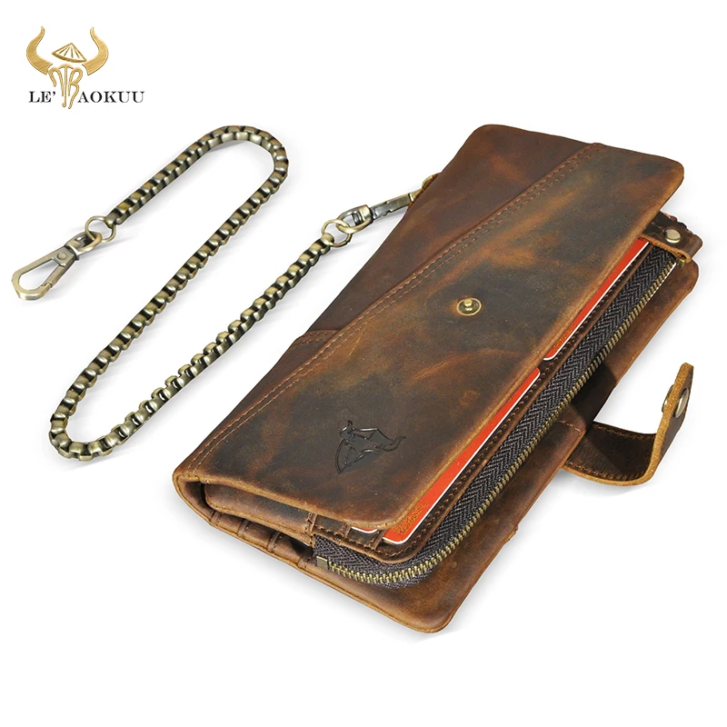 Hot Sale Cattle Crazy Horse Leather Travel Business Organizer Chain RFID Wallet For Men Long Zipper Male Purse Card Holder 1803
Hot Sale Cattle Crazy Horse Leather Travel Business Organizer Chain RFID Wallet For Men Long Zipper Male Purse Card Holder 1803