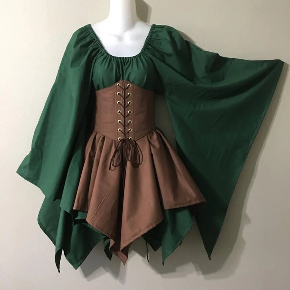 Women Vintage Palace Victoria Girdling Dress Costume Retro Gothic Waist Bandage Skirt Medieval Renaissance Halloween Cosplay
Women Vintage Palace Victoria Girdling Dress Costume Retro Gothic Waist Bandage Skirt Medieval Renaissance Halloween Cosplay