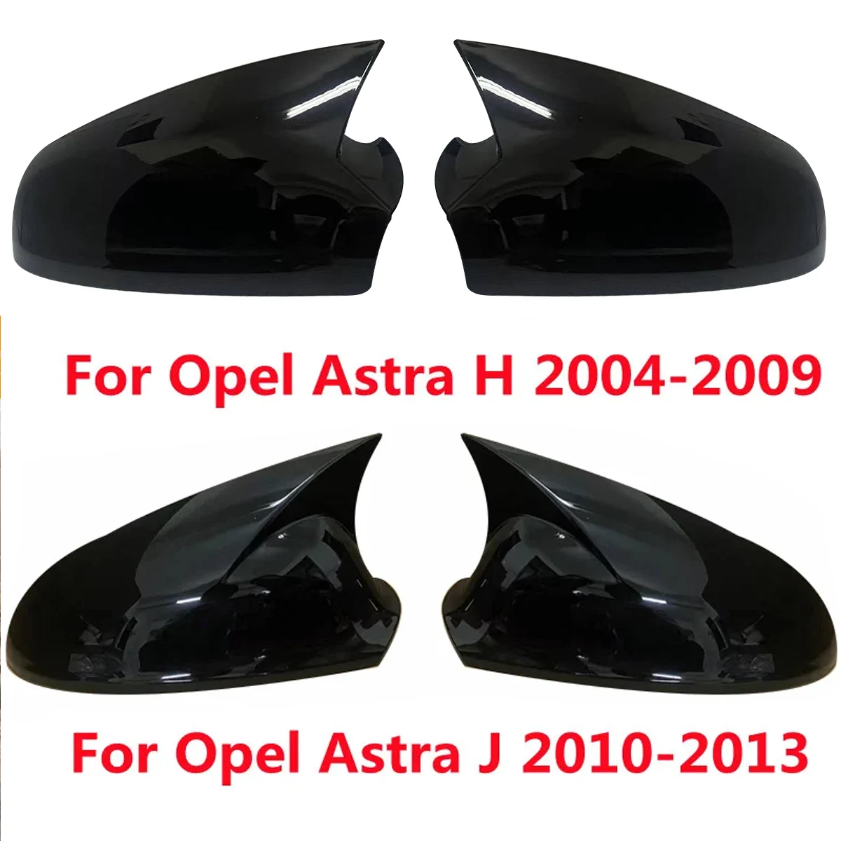 

Pair Side Mirror Cover For Vauxhall Opel Astra H MK5 2004-2009 & Astra J GTC MK6 2010-2013 Rearview Mirror Cover Caps