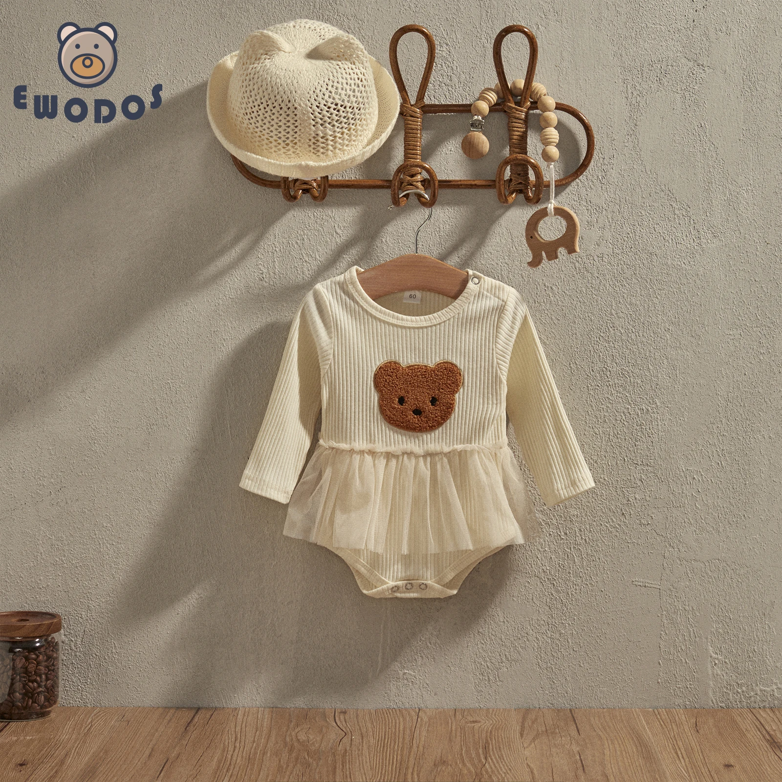 EWODOS Toddler Baby Girls Mesh Patchwork Bodysuits Dress Cute Bear Pattern Long Sleeve Jumpsuits for Newborn Infant Baby Girls
EWODOS Toddler Baby Girls Mesh Patchwork Bodysuits Dress Cute Bear Pattern Long Sleeve Jumpsuits for Newborn Infant Baby Girls