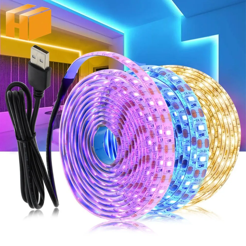 5V USB LED Strip Light 2835 White Warm White Ambient Light TV Computer Background Lighting Tape Home Backlight Decor Lamp Ribbon
5V USB LED Strip Light 2835 White Warm White Ambient Light TV Computer Background Lighting Tape Home Backlight Decor Lamp Ribbon