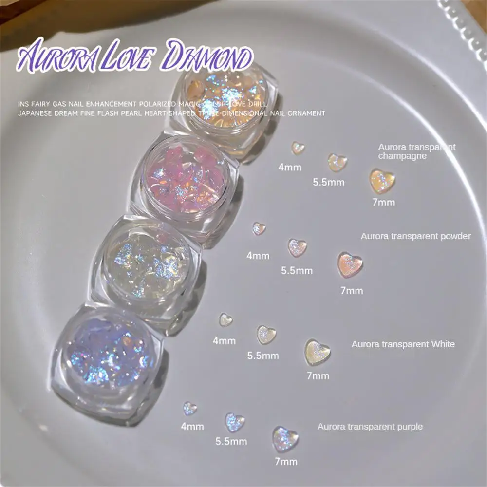 New Aurora Heart Nail Art Rhinsetone Jewelry Mixed Colors Flatback Resin Charms 3D Glitter Love Manicure Nails Accessory
New Aurora Heart Nail Art Rhinsetone Jewelry Mixed Colors Flatback Resin Charms 3D Glitter Love Manicure Nails Accessory