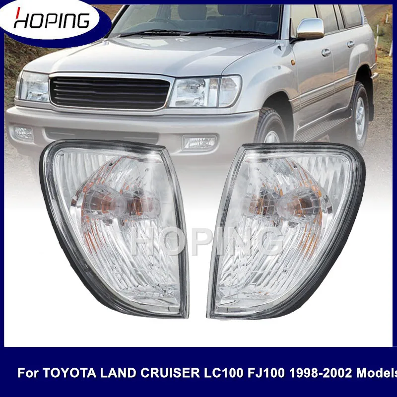 Надеяние, передний боковой поворотный сигнал, угловая лампа для TOYOTA LAND CRUISER 100 1998-2002 LC100 81521-60360 81511-60490
Надеяние, передний боковой поворотный сигнал, угловая лампа для TOYOTA LAND CRUISER 100 1998-2002 LC100 81521-60360 81511-60490