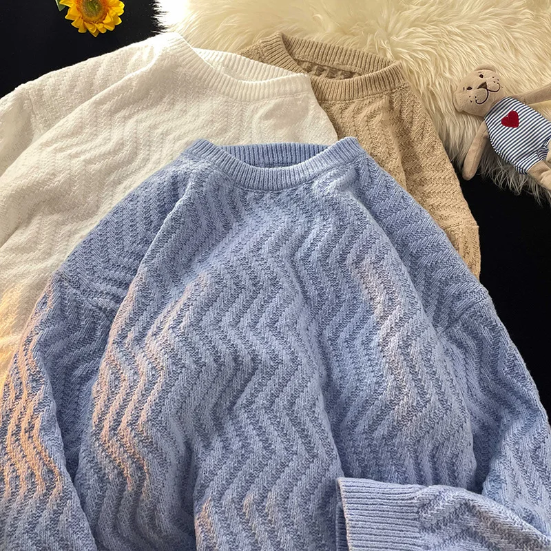 Spring Autumn Fashion Casual Trend Handsome Bottom-Line Men's Y2k Loose Long-Sleeved Sweater Lazy Couple Deer Plush Goth Sweater
Spring Autumn Fashion Casual Trend Handsome Bottom-Line Men's Y2k Loose Long-Sleeved Sweater Lazy Couple Deer Plush Goth Sweater