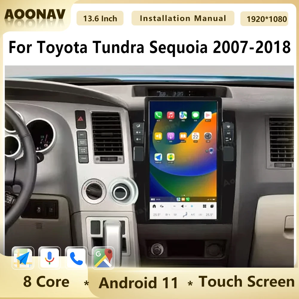 Android 11 13.6 Inch Car Radio For Toyota Tundra Sequoia 2007 2008-2018 GPS Navigation Multimedia Stereo Screen Carplay Player
Android 11 13.6 Inch Car Radio For Toyota Tundra Sequoia 2007 2008-2018 GPS Navigation Multimedia Stereo Screen Carplay Player