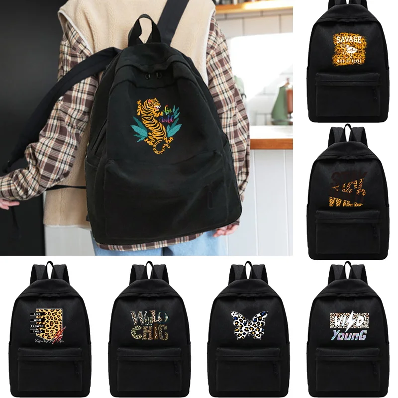 

Women Bag Commute Shoulders Backpacks Unisex Casual Large Capacity Knapsack Laptop Bags Teen College Bookbag Wild Print Backpack