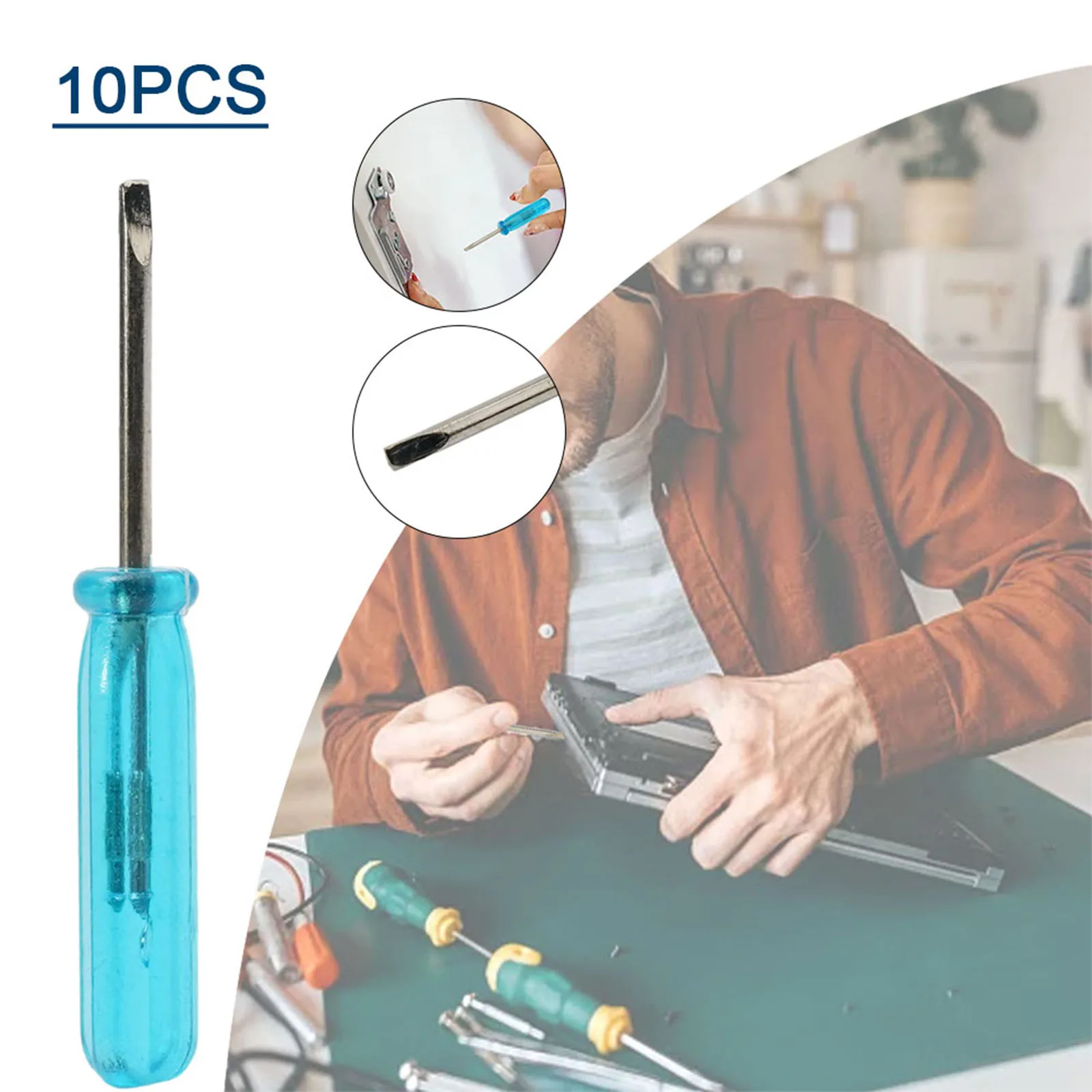 10pcs Mini Slotted And Cross Screwdriver Set For X-box 360, Mobile Phone, Laptop, And Controller Repair Hand Tool Part
10pcs Mini Slotted And Cross Screwdriver Set For X-box 360, Mobile Phone, Laptop, And Controller Repair Hand Tool Part