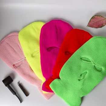 Máscara Ciclística Protetiva Contra Raios UV, Respirável e de Secagem Rápida 9 Balaclava Mask Hat Winter Cover Neon Mask Green Halloween Caps For Party Motorcycle Bicycle Ski Cycling Balaclava Pink Masks